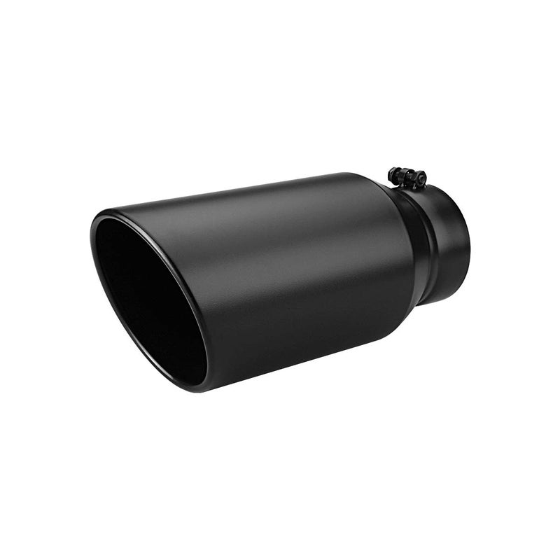 LCGP 5" inlet Universal Diesel Truck Exhaust Tip,Stainless Steel, 7" outlet,Black Powder Coated, Bolt-On â€“ LCGP - Image 3